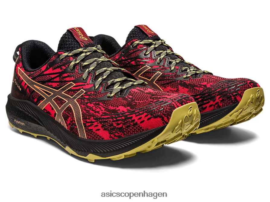 Asics fuji lite 3 elektrisk rød/sort Z206F6620