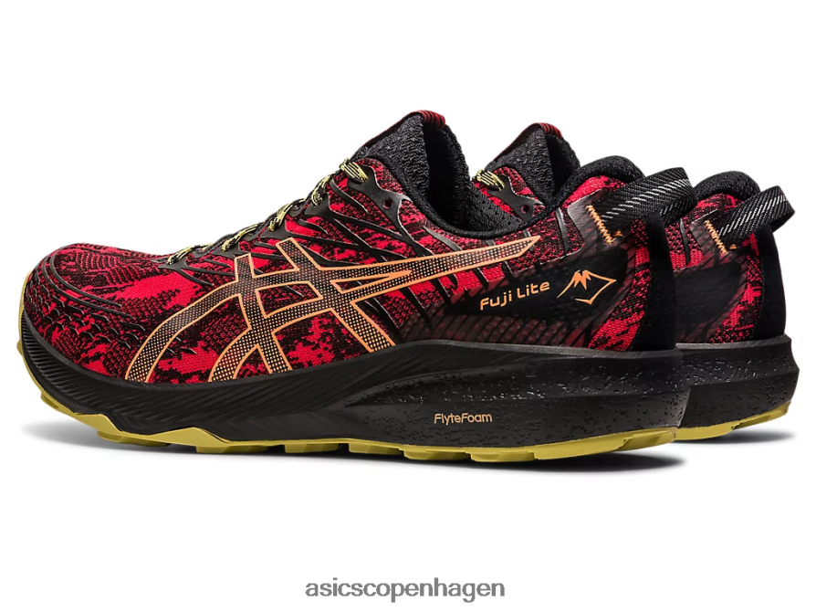 Asics fuji lite 3 elektrisk rød/sort Z206F6620