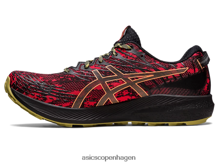Asics fuji lite 3 elektrisk rød/sort Z206F6620