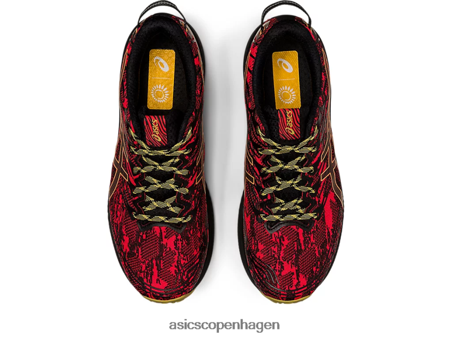 Asics fuji lite 3 elektrisk rød/sort Z206F6620