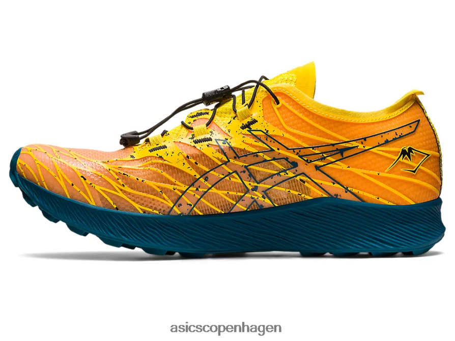 Asics fujispeed gylden gul/blæk blågrøn Z206F6636