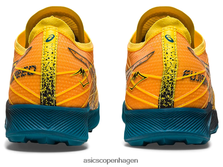 Asics fujispeed gylden gul/blæk blågrøn Z206F6636