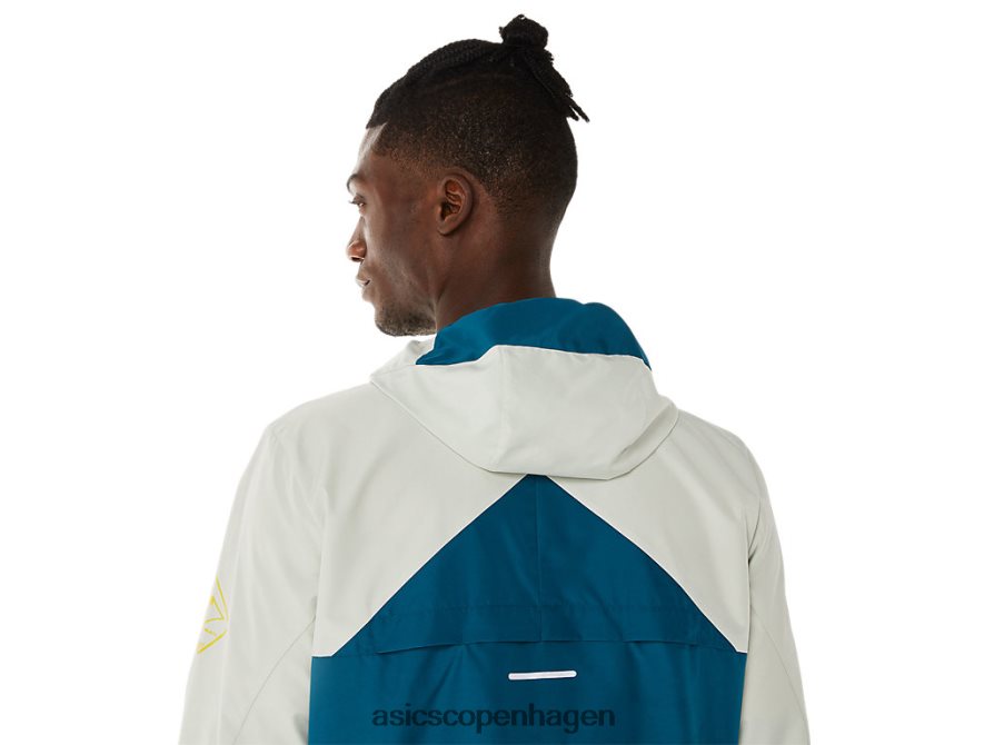 Asics fujitrail anorak blæk blågrøn/lys salvie Z206F6523