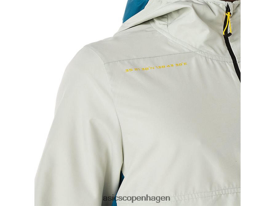 Asics fujitrail anorak blæk blågrøn/lys salvie Z206F6523