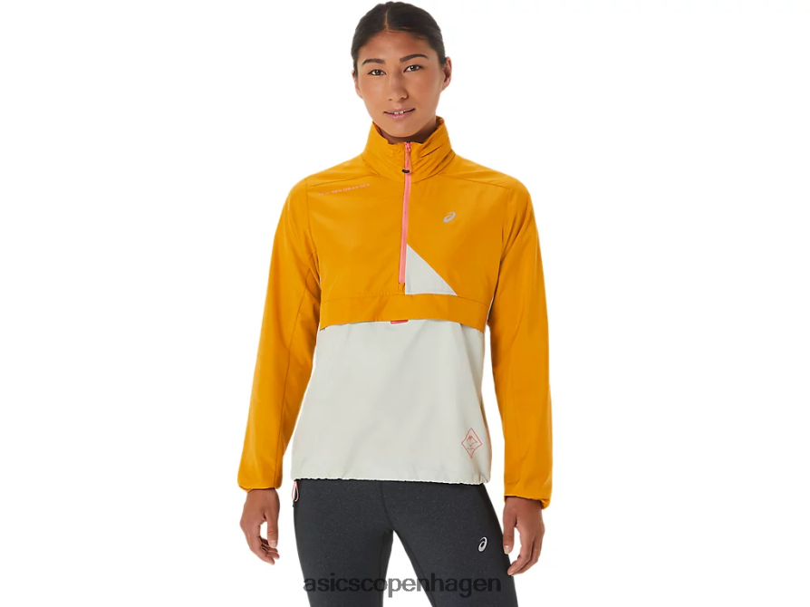 Asics fujitrail anorak sandstorm/let salvie Z206F62568