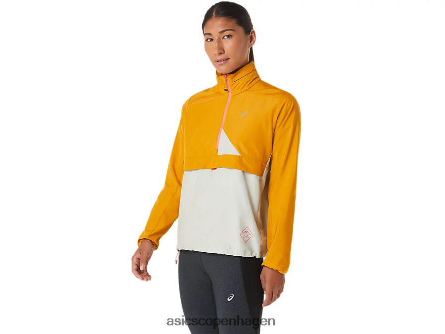 Asics fujitrail anorak sandstorm/let salvie Z206F62568