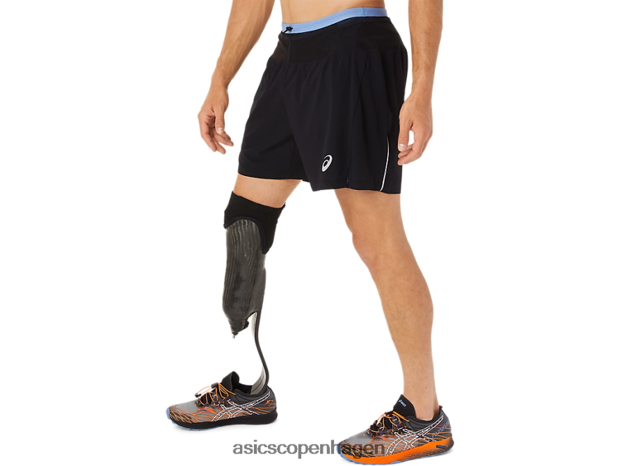 Asics fujitrail kort performance sort/blå harmoni Z206F61524