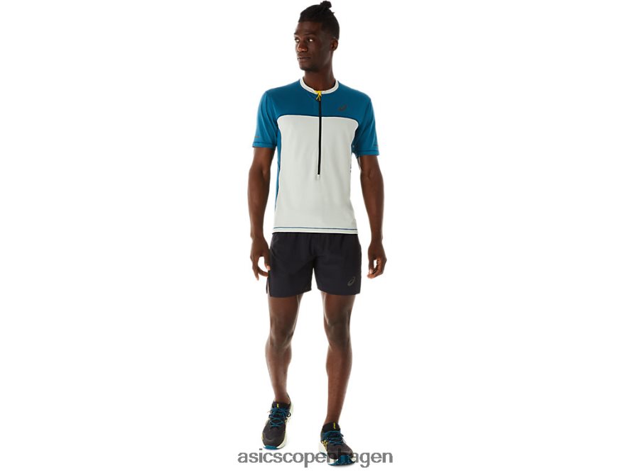 Asics fujitrail kortærmet top blæk blågrøn/lys salvie Z206F6465