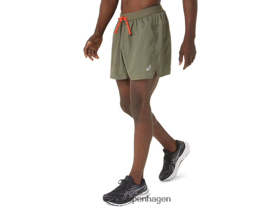 Asics fujitrail logo kort kappe grøn Z206F61075