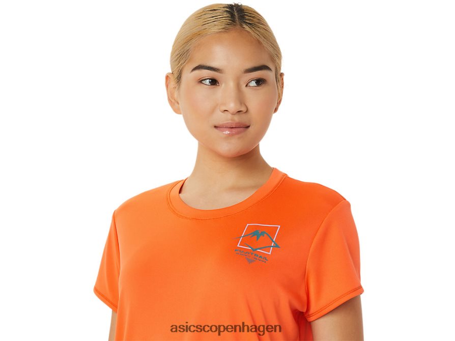 Asics fujitrail logo kortærmet top nova orange Z206F63075