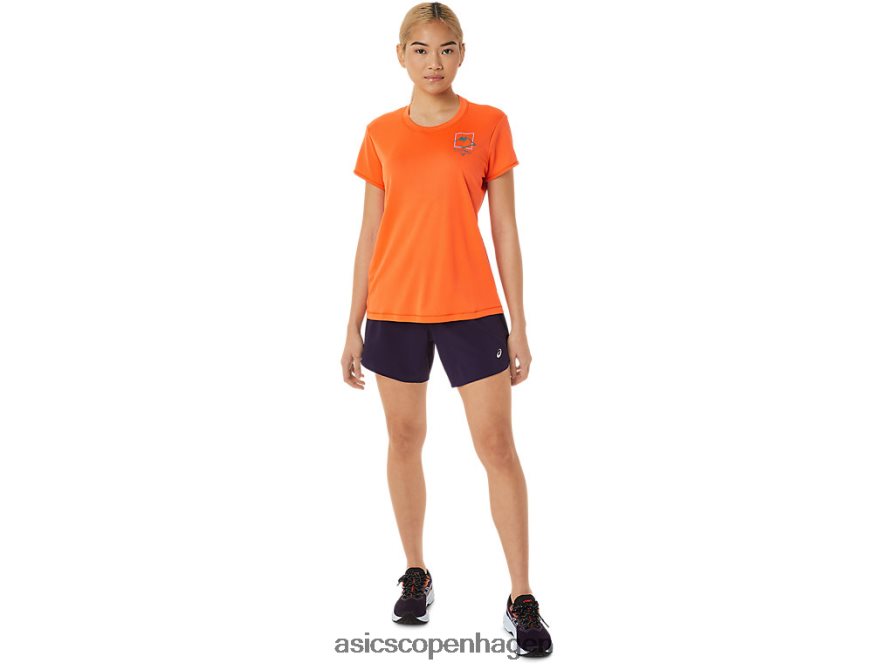 Asics fujitrail logo kortærmet top nova orange Z206F63075