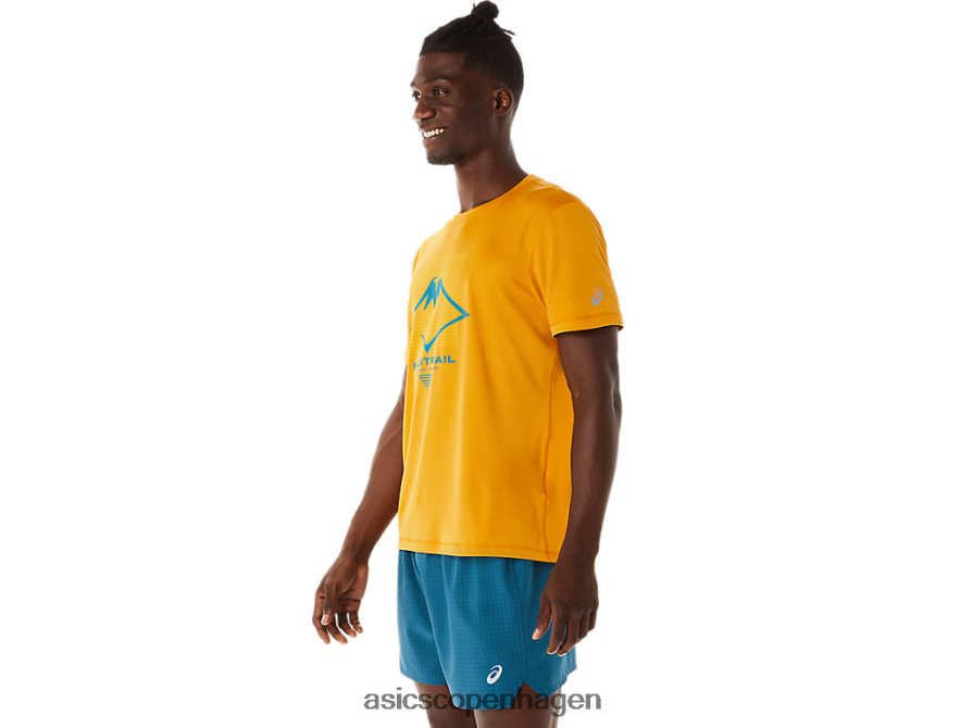 Asics fujitrail logo kortærmet top sandstorm Z206F6420