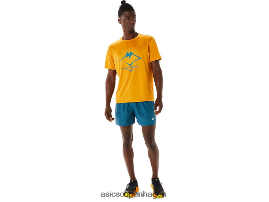 Asics fujitrail logo kortærmet top sandstorm Z206F6420