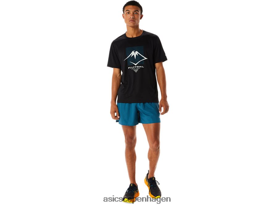 Asics fujitrail logo kortærmet top ydeevne sort Z206F6526