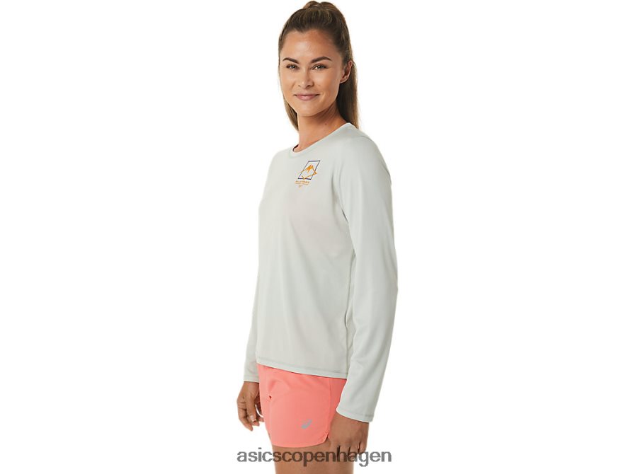 Asics fujitrail-logo langærmet top let salvie Z206F62476