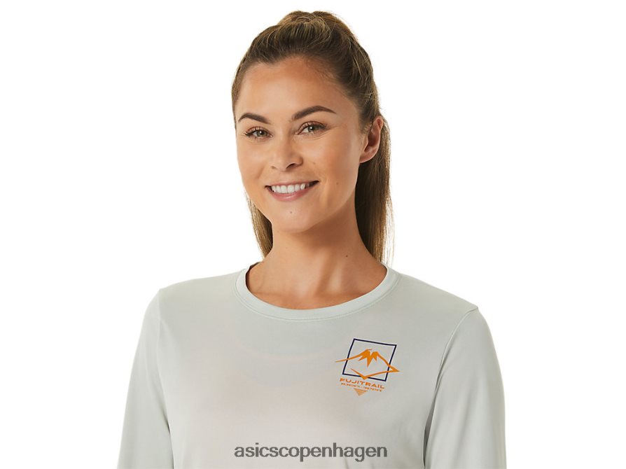 Asics fujitrail-logo langærmet top let salvie Z206F62476