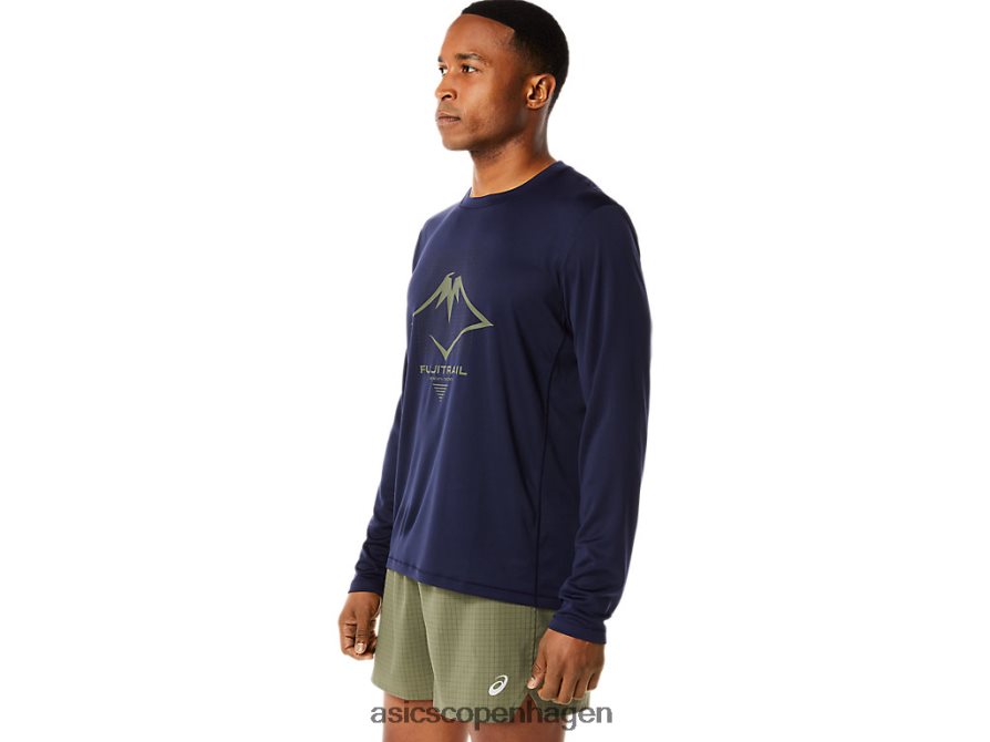 Asics fujitrail-logo langærmet top midnat Z206F61067