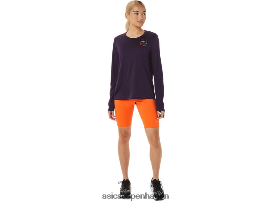 Asics fujitrail-logo langærmet top natskygge Z206F63033