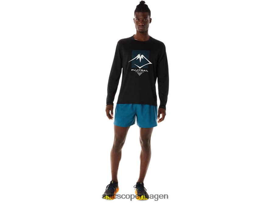 Asics fujitrail-logo langærmet top ydeevne sort Z206F6508