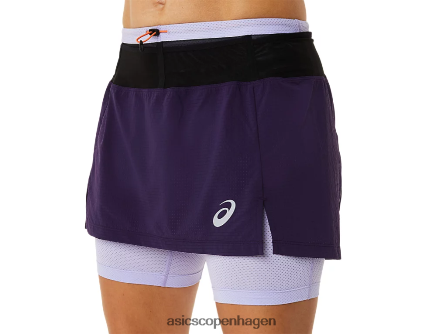 Asics fujitrail skort natskygge/damp Z206F63079