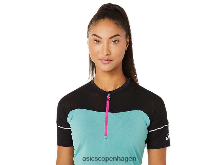 Asics fujitrail top salvie/performance sort Z206F63401