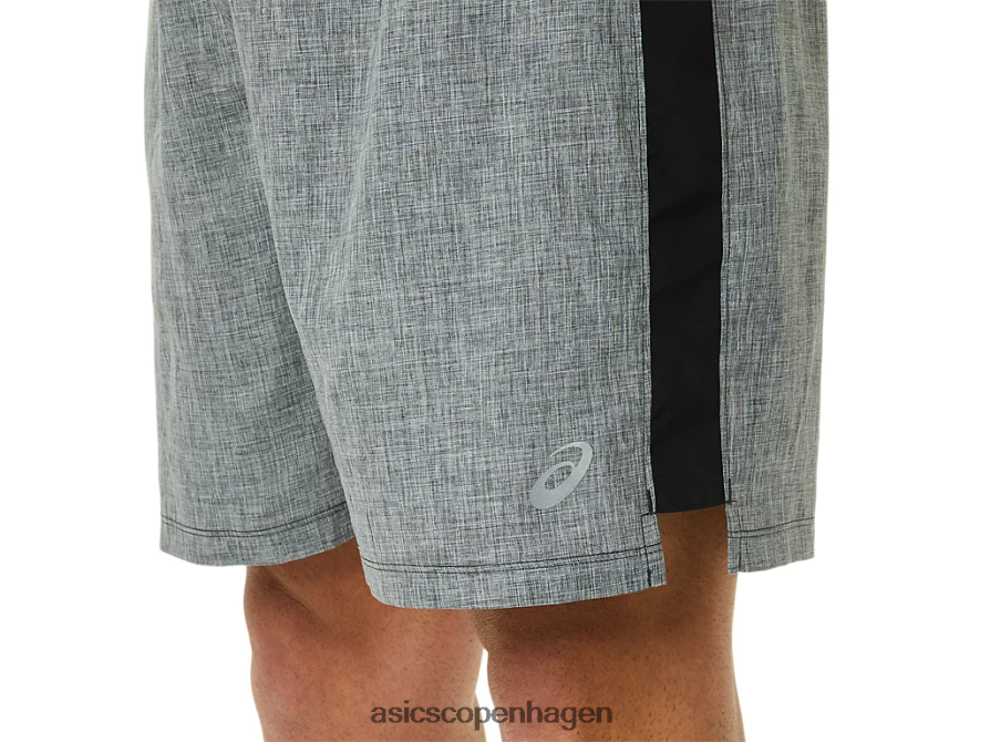 Asics færdigsæt 7 kort sagt mørkegrå lyng/sort Z206F6918