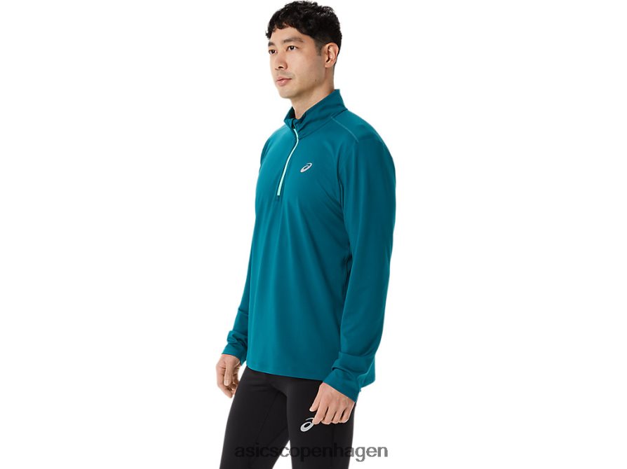 Asics færdigsæt halv lynlås fløjlsfyr/nyt blad Z206F6975