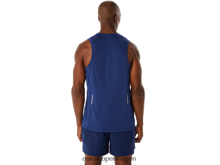 Asics færdigsæt lyte singlet indigo blå Z206F6176