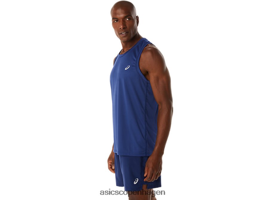 Asics færdigsæt lyte singlet indigo blå Z206F6176