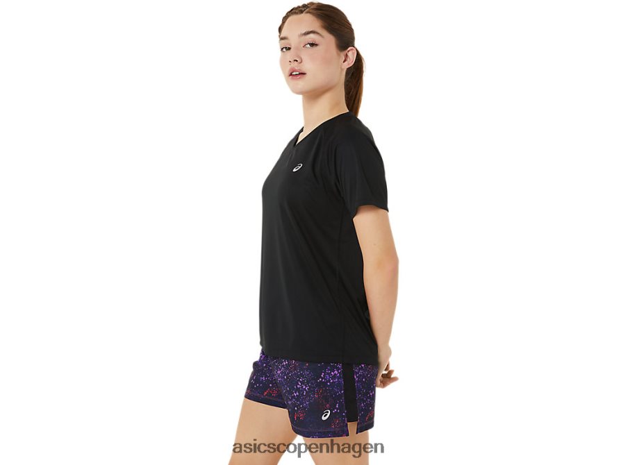 Asics færdigsæt lyte v-hals ydeevne sort Z206F63498