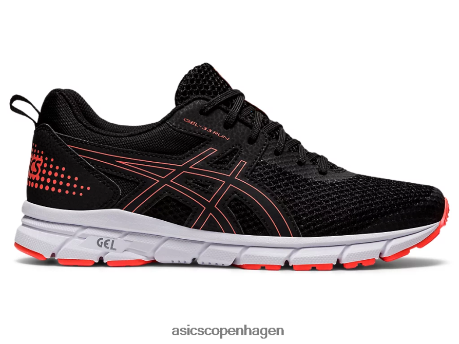 Asics gel-33 sort/flash koral Z206F63911