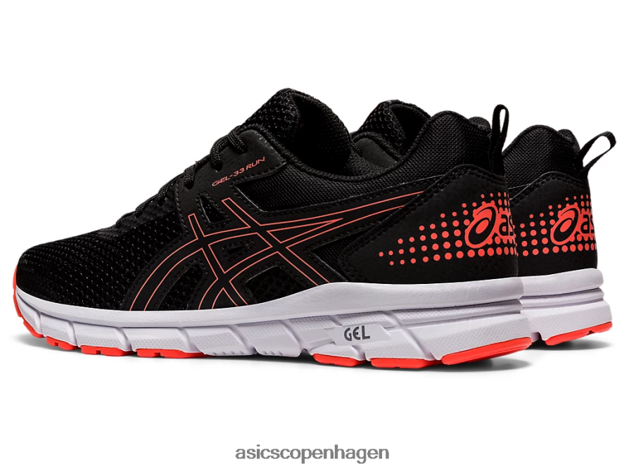 Asics gel-33 sort/flash koral Z206F63911
