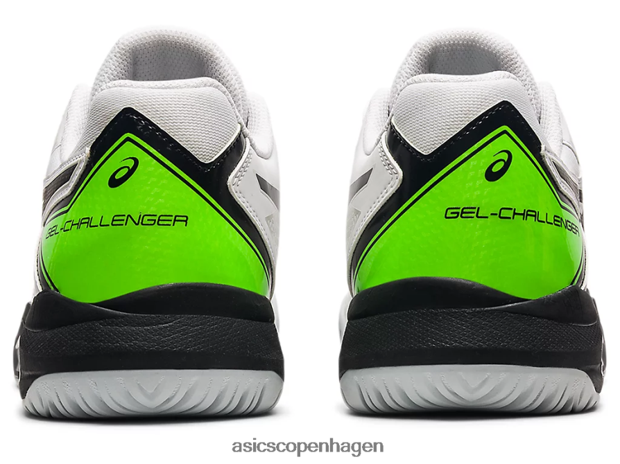 Asics gel-challenger 13 hvid/grøn gekko Z206F61161