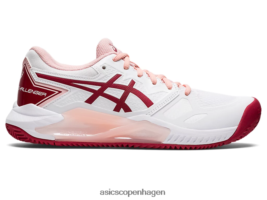 Asics gel-challenger 13 ler hvid/tranebær Z206F62804