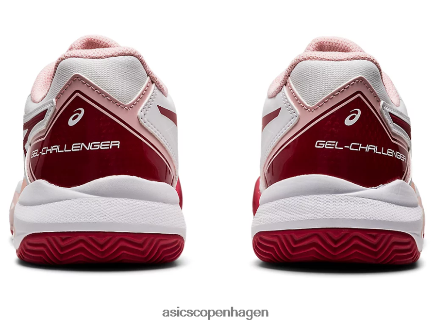 Asics gel-challenger 13 ler hvid/tranebær Z206F62804