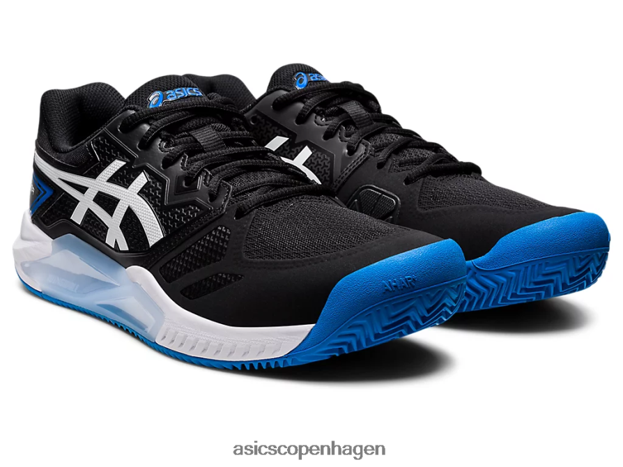 Asics gel-challenger 13 ler sort/elektrisk blå Z206F61129
