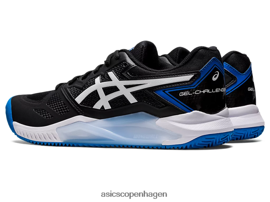 Asics gel-challenger 13 ler sort/elektrisk blå Z206F61129