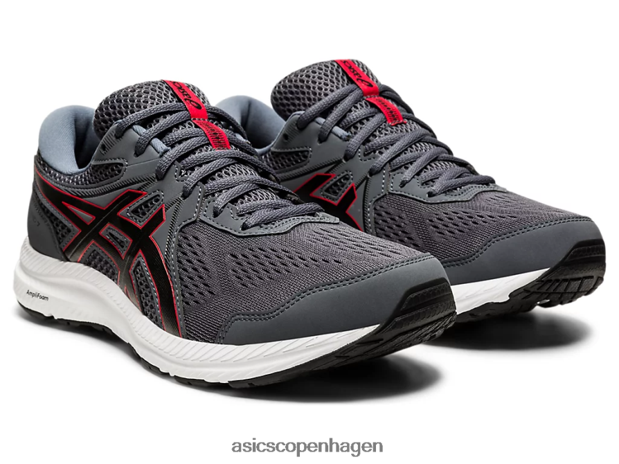 Asics gel-contend 7 ekstra bred bærer grå/klassisk rød Z206F61953