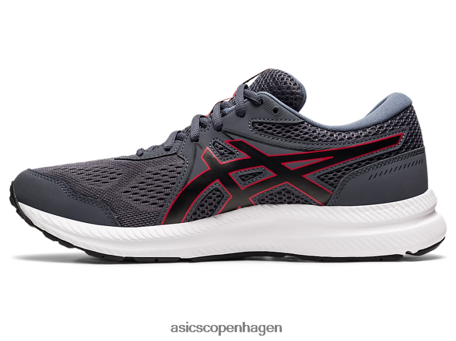 Asics gel-contend 7 ekstra bred bærer grå/klassisk rød Z206F61953