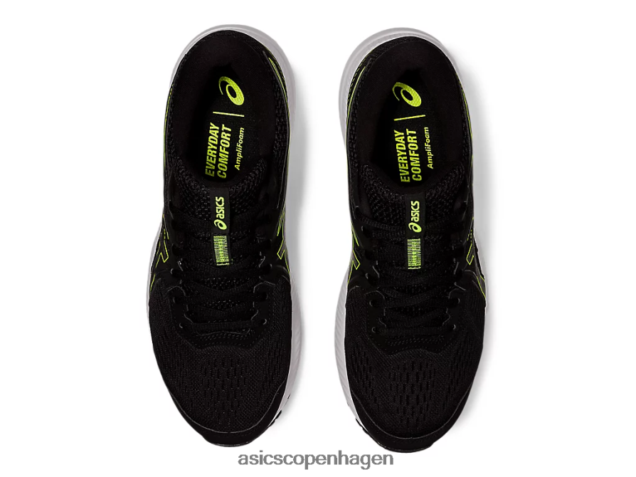 Asics gel-contend 7 ekstra bred sort/farlig grøn Z206F61951