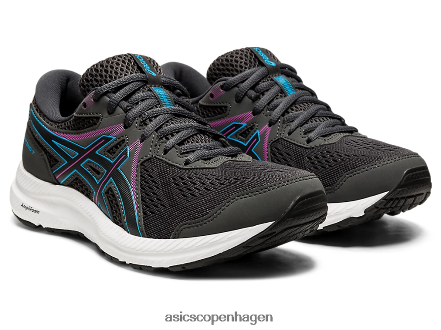 Asics gel-contend 7 grafitgrå/digital aqua Z206F64024