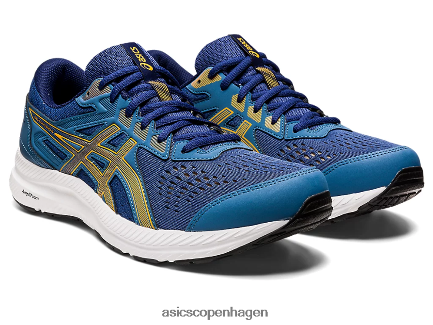 Asics gel-contend 8 ekstra bred azurblå/rav Z206F6718