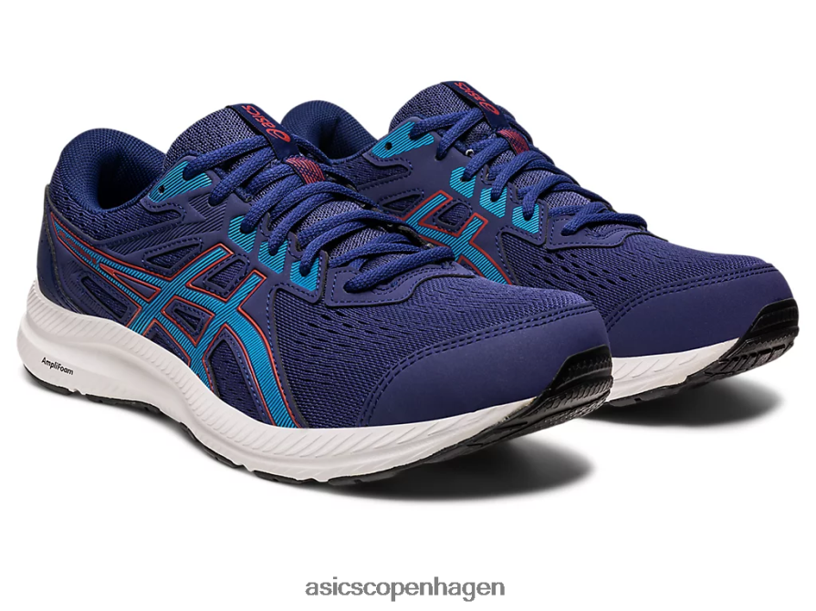 Asics gel-contend 8 ekstra bred indigo blå/øblå Z206F6395