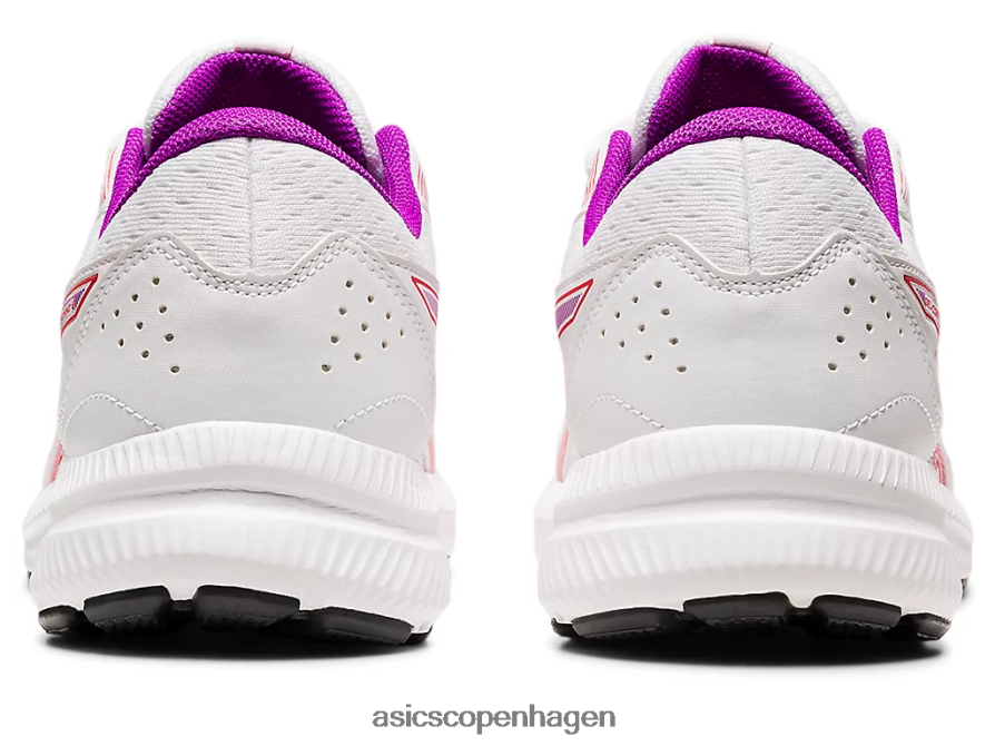 Asics gel-contend 8 hvid/rød alarm Z206F62657