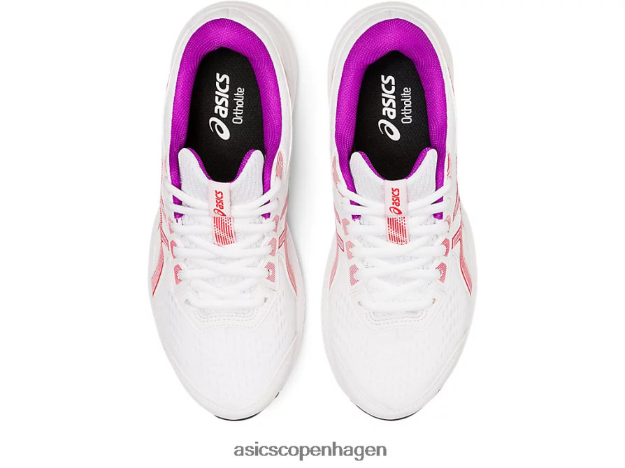 Asics gel-contend 8 hvid/rød alarm Z206F62657