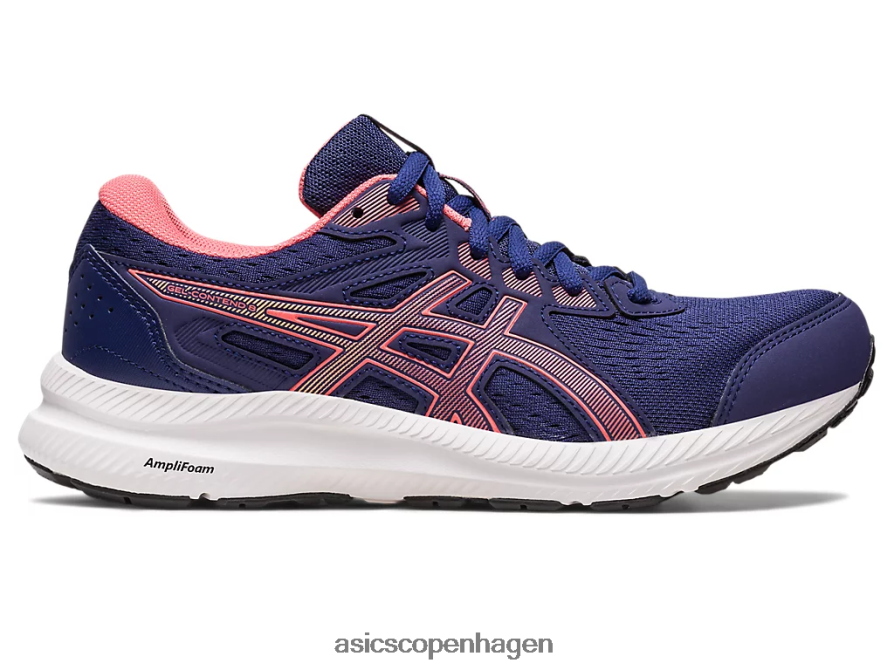 Asics gel-contend 8 indigo blå/papaya Z206F62443
