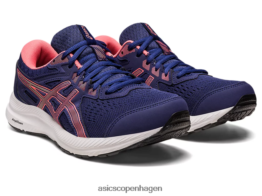Asics gel-contend 8 indigo blå/papaya Z206F62443