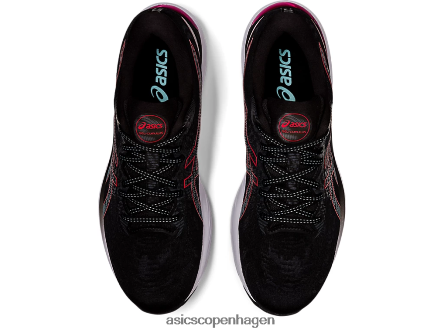 Asics gel-cumulus 23 sort/elektrisk rød Z206F61853