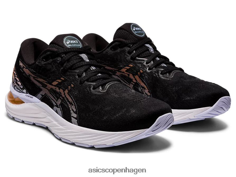 Asics gel-cumulus 23 sort/sol fersken Z206F63923