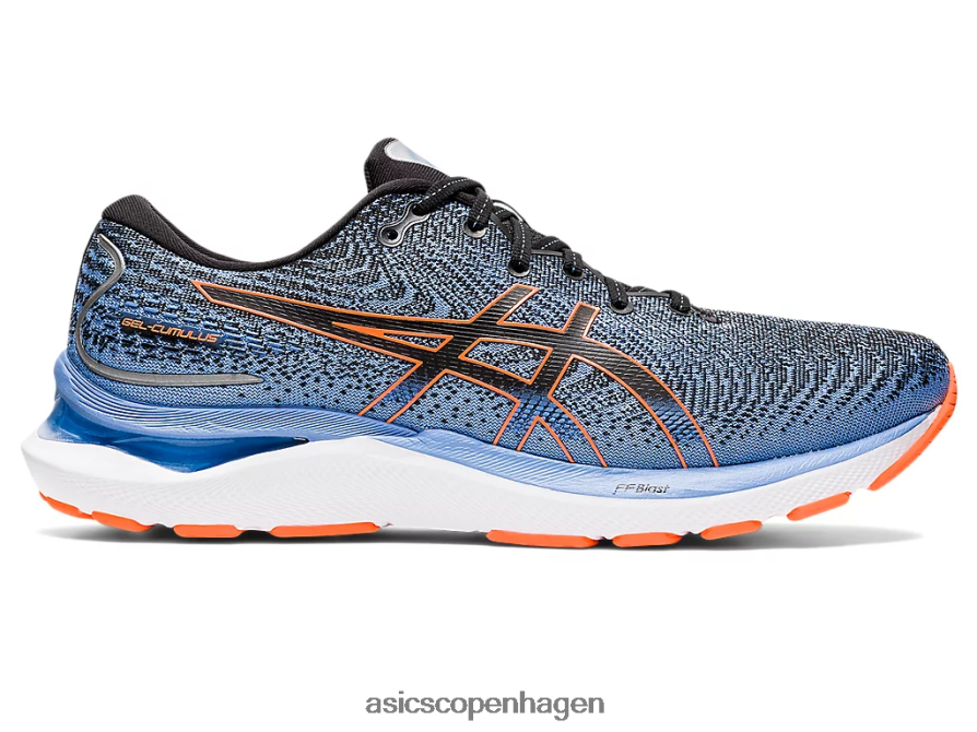 Asics gel-cumulus 24 ekstra bred sort/chokerende orange Z206F6652